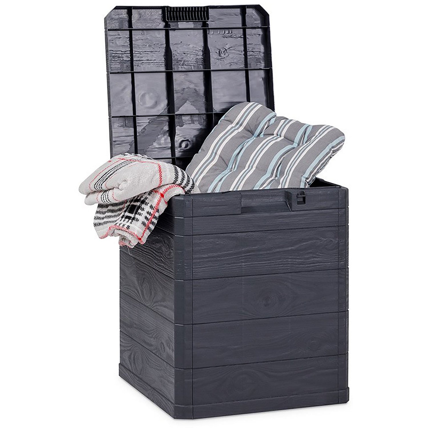 TOOMAX - Baule Multibox 90 litri antracite Woody's - h50x42x44 cm